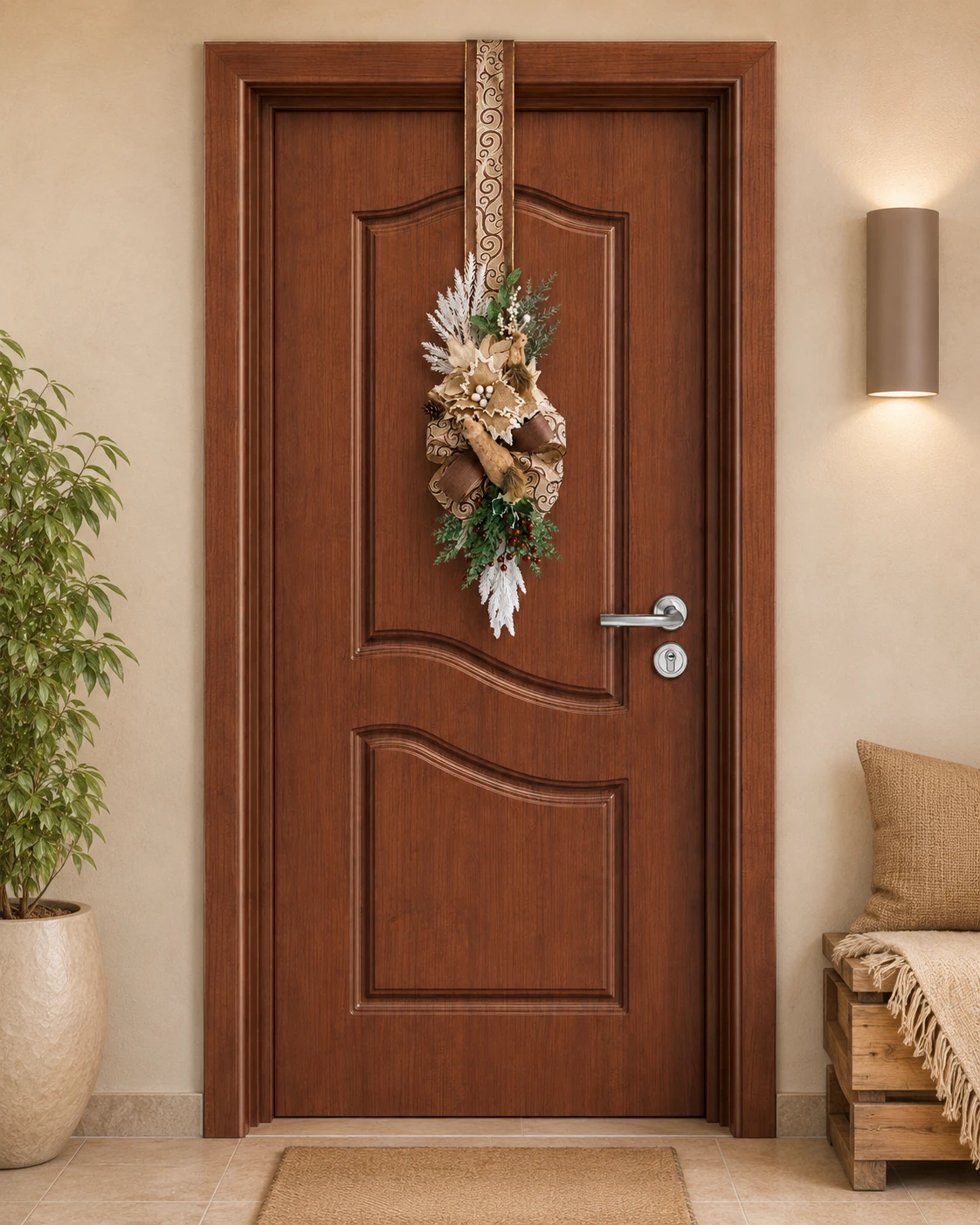 Que estilo de escapulário de porta combina mais com a minha casa