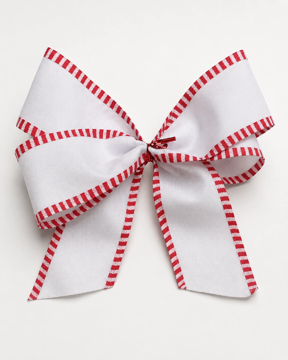 Laços para Árvore de Natal em 2 Modelos: Gingerbread + Branco com Borda Vermelha | Kit com 6 Peças 2