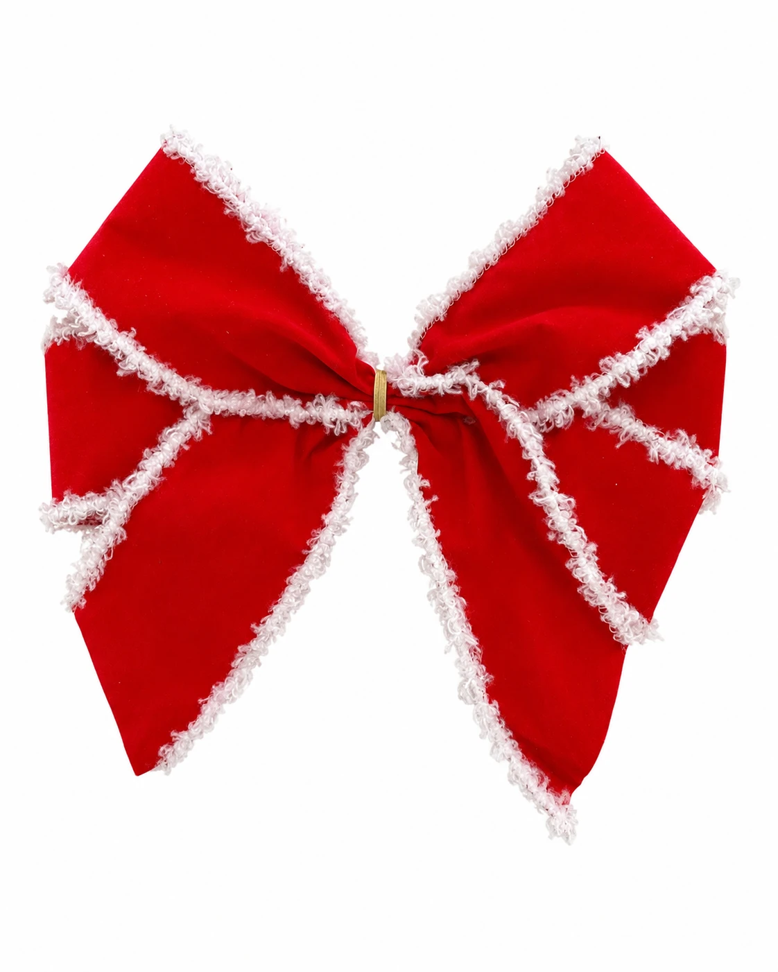 Laços para Árvore de Natal Clássicos, Vermelho e Branco | Kit com 5 Peças 5